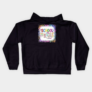 School Nurse Registered Nurse Leopard Back To School Nursing Kids Hoodie